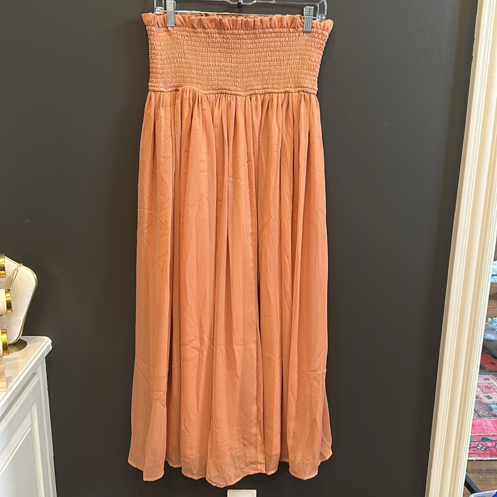 Anthropologie | BY ANTHROPOLOGIE SMOCKED SHEER MAXI SKIRT | Small | NWT - Picture 7 of 7